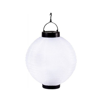 Lampion solar LED, IP44, baterie AA 1.2V, diametru 25 cm, alb foto