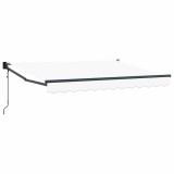 vidaXL Cort electric retractabil Alb 2,5 x 2 m 3419108