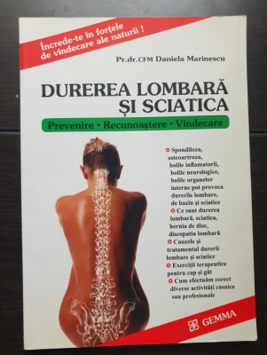 Durerea lombară și sciatică - Daniela Marinescu foto