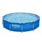 Piscina structura metalica, rotunda, albastru, 366x76 cm, Bestway Steel Pro