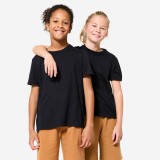 Tricou bumbac sport Negru Copii