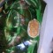 Vaza verde cristal Bohemia