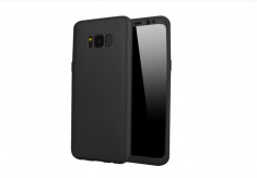 Husa 360 pentru Samsung S8 Plus - Folie din PET - Negru foto