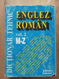 Dictionar tehnic englez-roman vol 2 M-Z