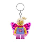 Breloc LEGO Iconic cu LED - Fata Fluture