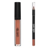 Set Luciu de Buze Mat &amp; Creion de Buze Bej Deschis 3.8ml