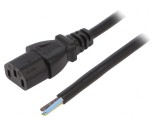 Cablu Alimentare IEC C13 PVC 3m Negru 10A 250V 3x1mm2