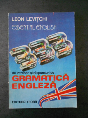 LEON LEVITCHI - GRAMATICA ENGLEZA foto