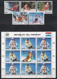Paraguay 1987 - Jocurile Olimpice de iarnă - Calgary, Serie + MC, MNH
