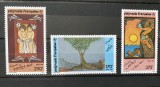 PC29 - Polinezia Franceza 1990 Arta/ Pictura Legende locale, serie MNH, 3v