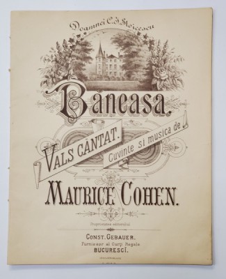 BANEASA, VALS CANTAT, CUVINTE SI MUZICA DE MAURICE COHEN foto