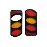 Set 2 capace pentru faruri spate suport biciclete Peruzzo Pure Instinct