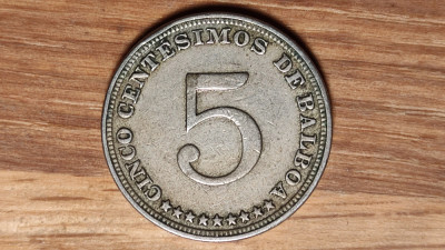 Panama -moneda de colectie-raritate- 5 centesimos 1932 -tiraj 332k- impecabila! foto