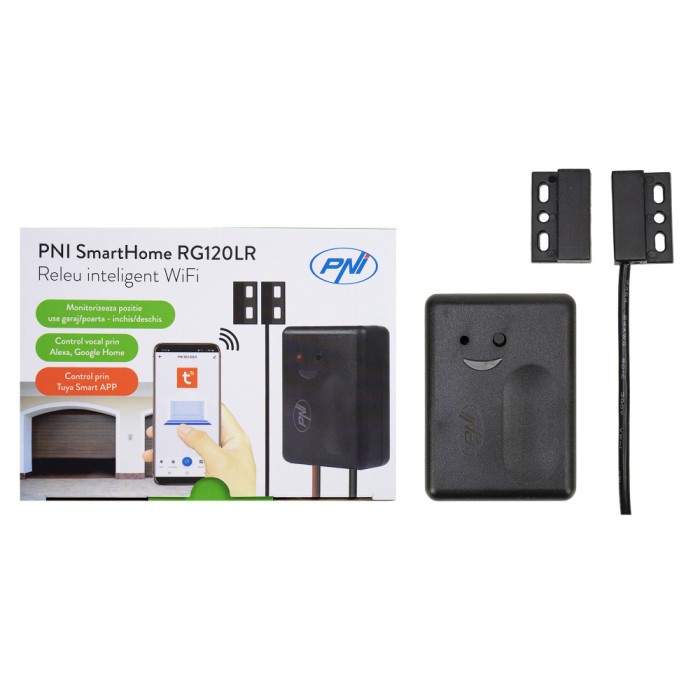 Resigilat : Releu inteligent PNI SmartHome RG120LR WiFi pentru comanda deschidere