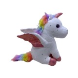 Jucarie unicorn din plus alb cu stelute