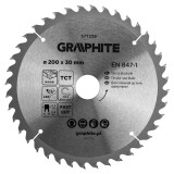 Disc fierastrau vidia Graphite 200 x 30 mm, 40 dinti pentru lemn