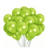 Set 10 Baloane Latex Chrome Verde Fistic 30cm Sidefate Ropet - Baloane Aniversare, Nunta, Botez - Decoratiuni Evenimente Speciale