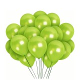 Set 10 Baloane Latex Chrome Verde Fistic 30cm Sidefate Ropet - Baloane Aniversare, Nunta, Botez - Decoratiuni Evenimente Speciale