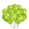 Set 10 baloane Latex Chrome 30cm, Verde fistic, Sidefate, Ropet