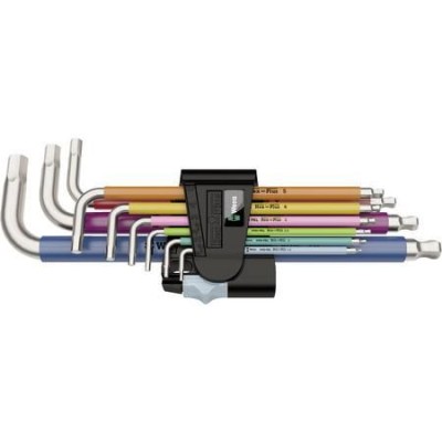 3950 SPKL/9 SM MULTICOLOUR WINKELSCHL&amp;Uuml;SSELSATZ, METRISCH, EDELSTAHL 3950 SPKL MULTICOLO 05022669001 WERA foto