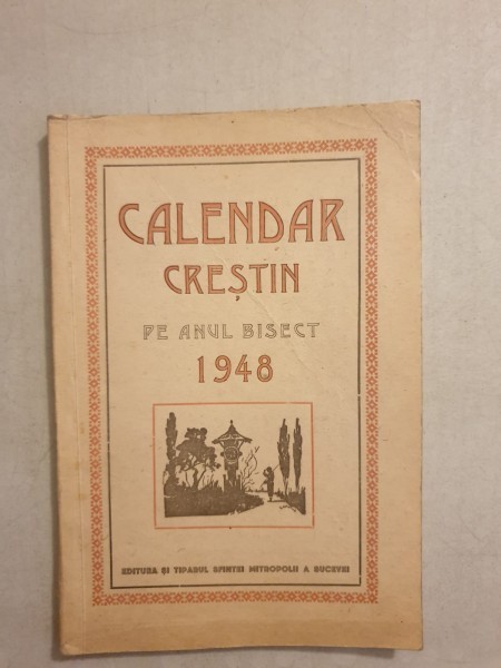 Calendar Crestin pe anul bisect 1948