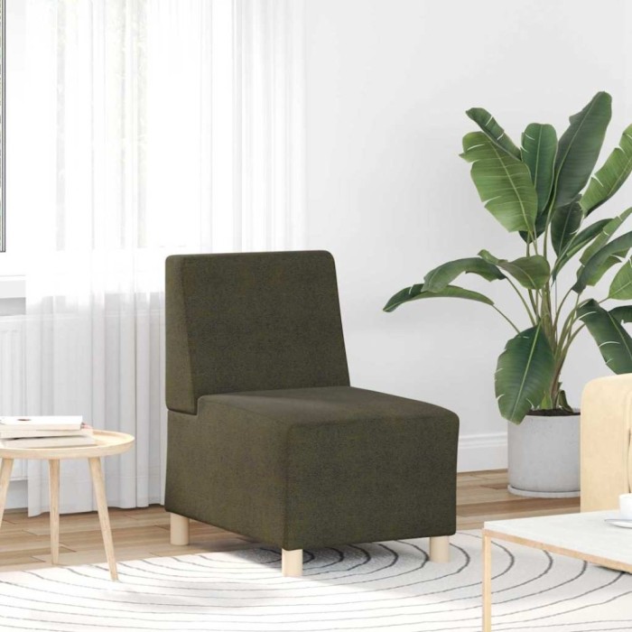 vidaXL Unitate Sofa Modulară Fără Brațe Verde Army 55 x 74 x 82 cm 4108511