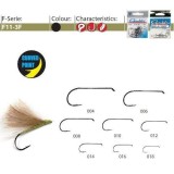 Carlige forjate pentru musca F11-3F BL 25buc/plic Gamakatsu (Marime Carlige: Nr. 14)