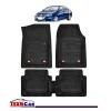Covorașe Auto Compatibile VW Passat B5/B6 TEAMCAR&reg; Negru, Cauciuc