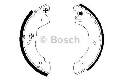 Set saboti frana FORD TRANSIT caroserie (E) (1994 - 2000) BOSCH 0 986 487 524 foto