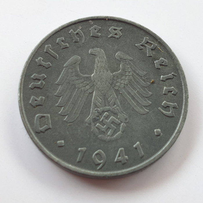 Germania Nazista 10 reichspfennig 1941 E (Muldenh&uuml;tten)