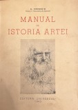 G. Oprescu, Manual de Istoria Artei, cu dedicație pentru Seminarul de Filologie Comparată