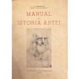 G. Oprescu, Manual de Istoria Artei, cu dedicație pentru Seminarul de Filologie Comparată