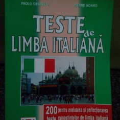 Paolo Cifarelli - Teste de limba italiana (editia 2001)