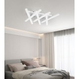 Cumpara ieftin Lustra LED 168W, 4 brate cu cristale, telecomanda si aplicatie telefon, lumina/rece/calda/neutra, intensitate reglabila
