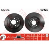 Disc frana Trw DF4360, parte montare : Punte spate