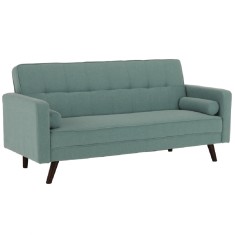 Canapea extensibila cu tapiterie textil verde menta Otisa 189x76x89 cm