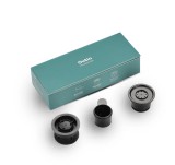 Kit adaptoare Outin Nano Cafea Portabil - Adaptor Capsule Nespresso, Cos Filtru Cafea Macinata, Lingurita Dozare