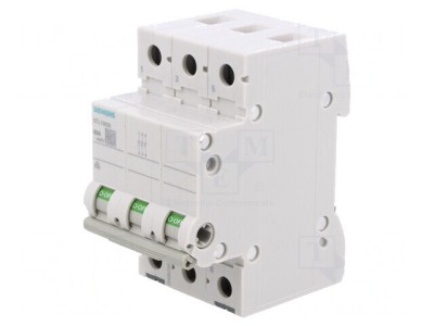 Separator-&amp;icirc;ntrerupător Poli 3 pentru șină DIN 63A 400V foto