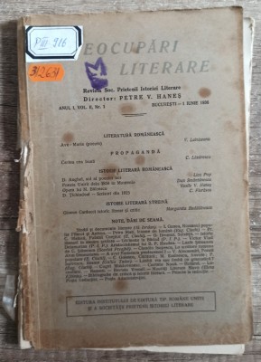 Preocupari literare// 1 iunie 1936 foto