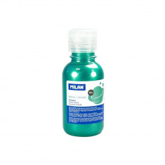 Vopsea Tempera MILAN, 125 ml, Verde Metalizat, Tempera Lichida, Tempera 125 ml, Culori Metalizate Tempera 125 ml, Vopsea Tempera, Vopsele Tempera, Acu