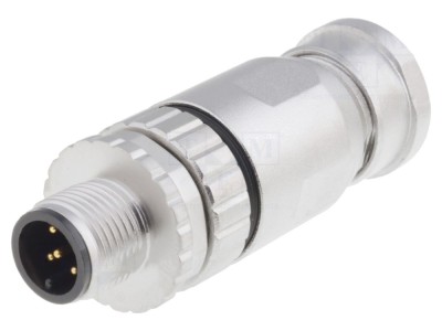 Conector M12 tată drept 5 pini foto