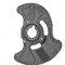 Protectie stropire disc frana Mercedes Clasa C (W203) 05.2000-03.2007, fata, Dreapta, metal