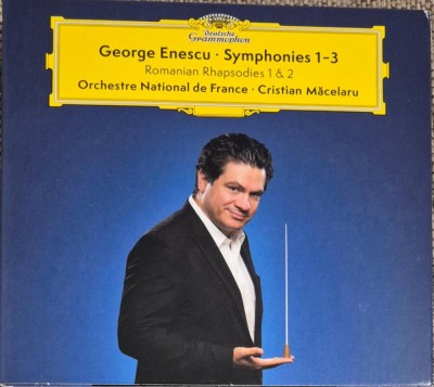 cd george enescu rapsodiile romane 1,2 simfoniile 1-3 cristian macelaru 3cd foto