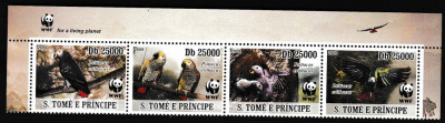 Sao Tome &amp;amp; Principe - Fauna WWF - PASARI - MNH foto