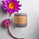 Lumanare parfumata handmade din ceara naturala de soia 100%, aroma Nufar si lotus, Recipient ceramic, 150 g