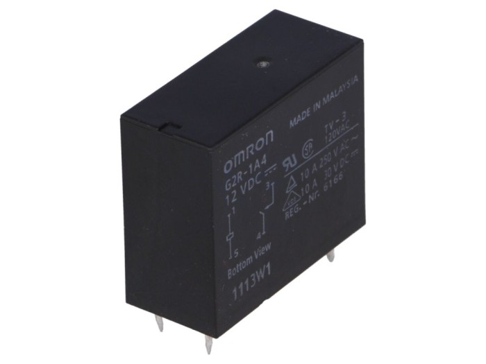 Releu electromagnetic SPST-NO 12VDC 8A