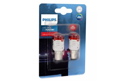 SET 2 BECURI LED EXTERIOR 12V P21/5 BAY15D ULTINON PRO3000 SI PHILIPS foto