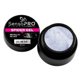 Cumpara ieftin Spider Gel SensoPRO Milano Metallic Silver, 5 ml
