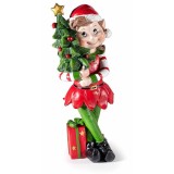 Figurina Elf polirasina multicolora cm 9,5 x 8 x 24 H