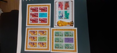 Antigua-Campionatul Mondial de fotbal Argentina 1978-3 kleinbogen si colita-nestampilate MNH(F1) foto